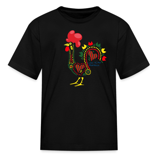 Rooster - Kids' T-Shirt - black